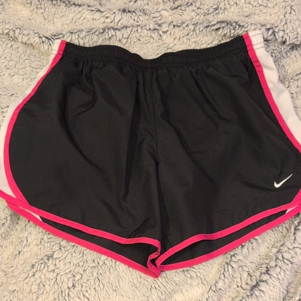 Girls XL Nike Black and Pink Athletic Shorts